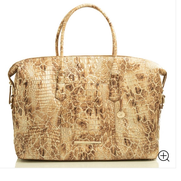 NWT BRAHMIN MelbourneCollection Crocodile TRVL Bag - Picture 2 of 9
